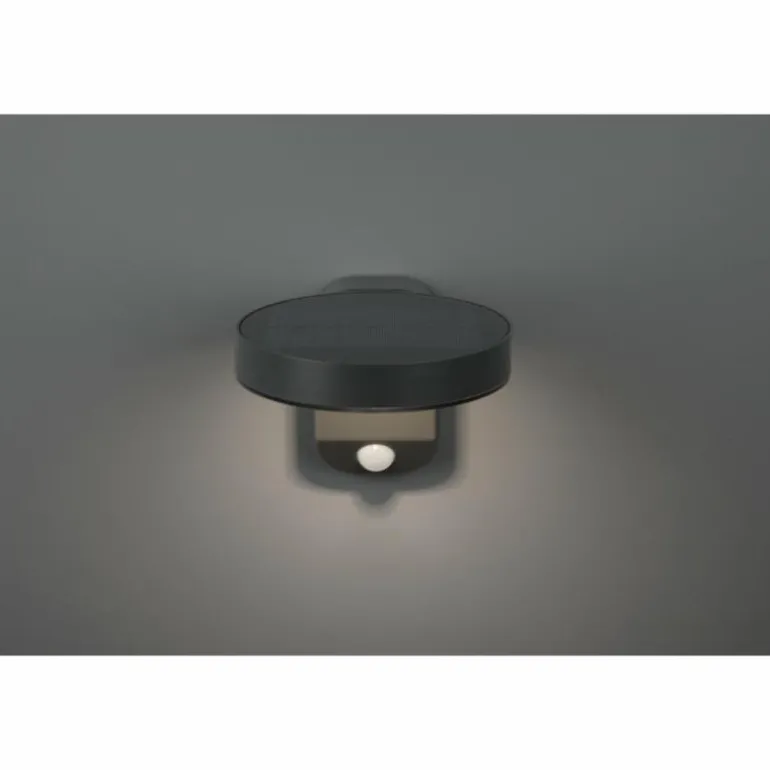 Applique murale Reality Posadas LED Anthracite, 1 lumière, Détecteur de mouvement