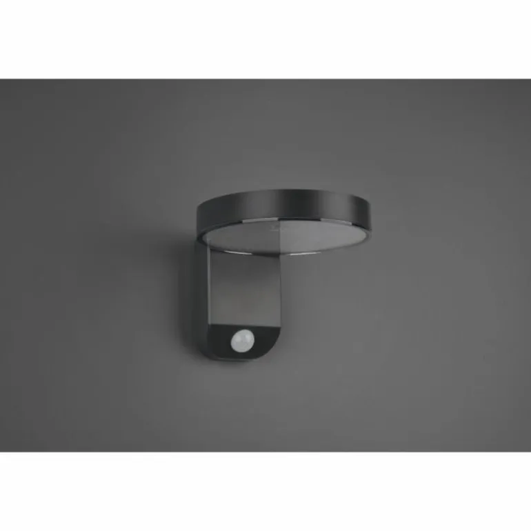 Applique murale Reality Posadas LED Anthracite, 1 lumière, Détecteur de mouvement