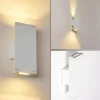Applique murale Roseau LED Blanc, 1 lumière