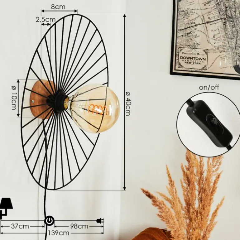 Applique murale Rossedalen Écru, 1 lumière