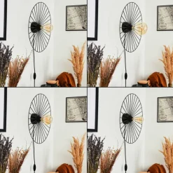 Applique murale Rossedalen Noir, 1 lumière