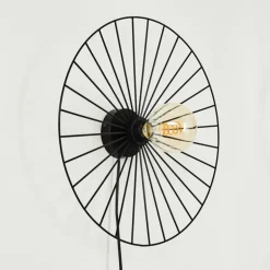 Applique murale Rossedalen Noir, 1 lumière