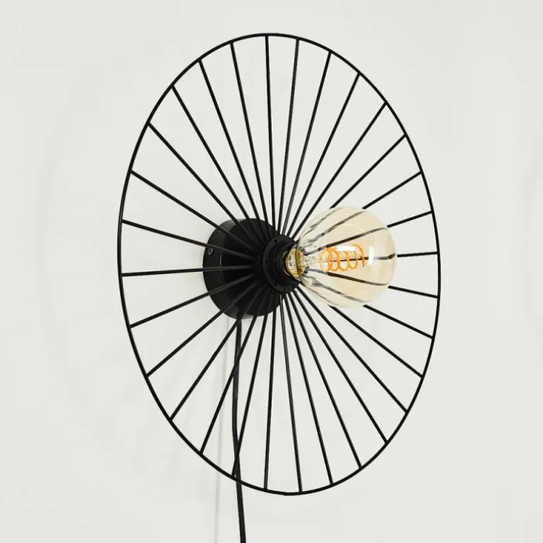 Applique murale Rossedalen Noir, 1 lumière