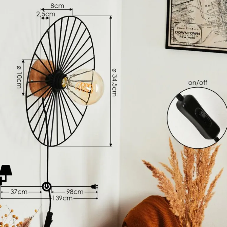 Applique murale Rossedalen Écru, 1 lumière