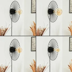 Applique murale Rossedalen Noir, 1 lumière