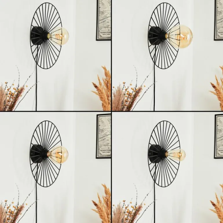 Applique murale Rossedalen Noir, 1 lumière