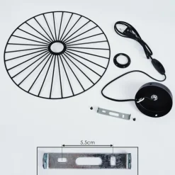 Applique murale Rossedalen Noir, 1 lumière