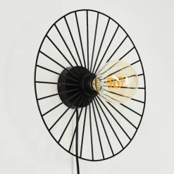 Applique murale Rossedalen Noir, 1 lumière