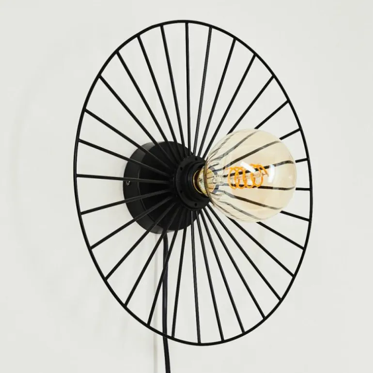 Applique murale Rossedalen Noir, 1 lumière