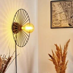 Applique murale Rossedalen Noir, 1 lumière