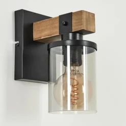 Applique murale Roxa Écru, Noir, 1 lumière