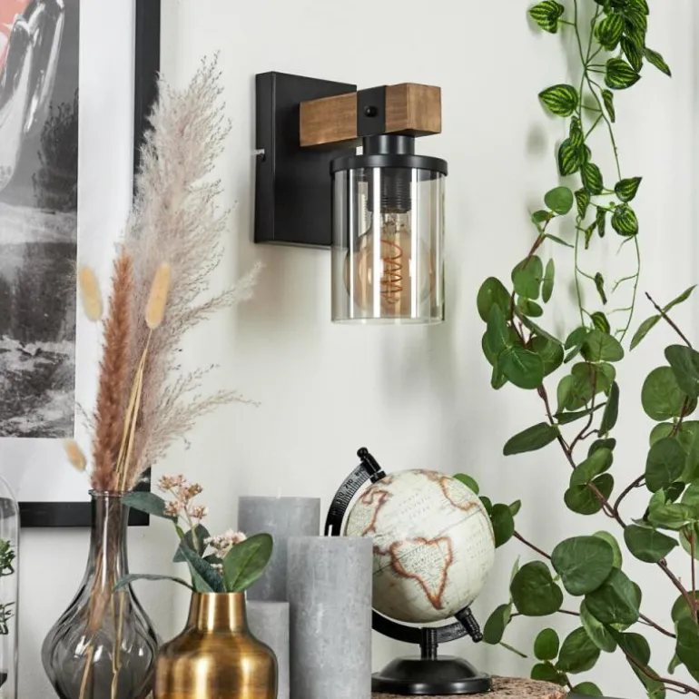 Applique murale Roxa Écru, Noir, 1 lumière