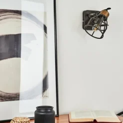 Applique murale Russu Gris, 1 lumière