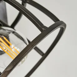 Applique murale Russu Gris, 1 lumière