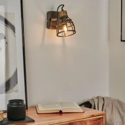 Applique murale Russu Gris, 1 lumière