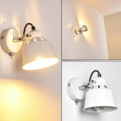 Applique murale Safari Blanc, 1 lumière