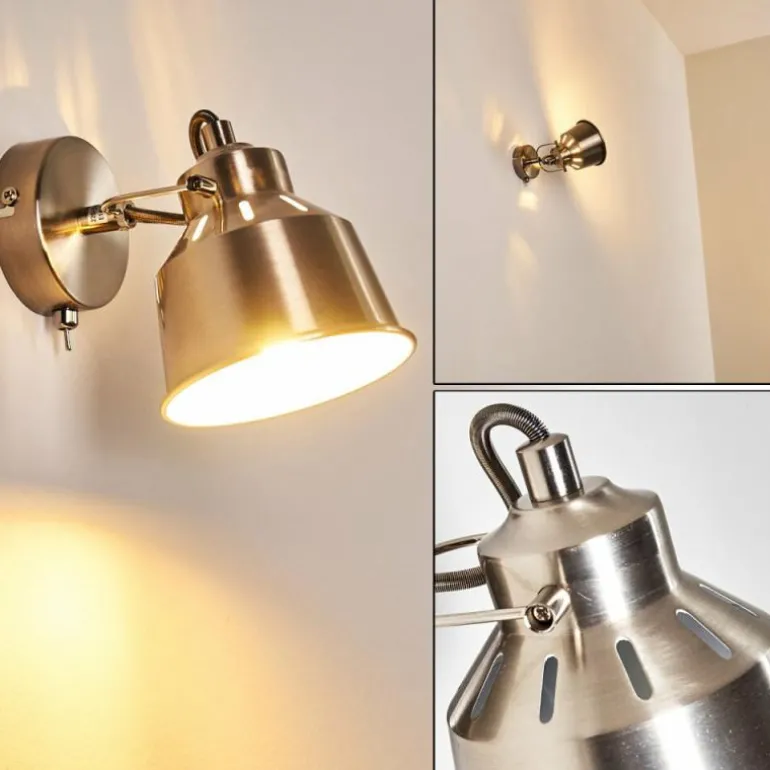 Applique murale Safari Chrome brossé, 1 lumière