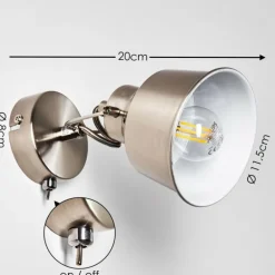 Applique murale Safari Chrome brossé, 1 lumière