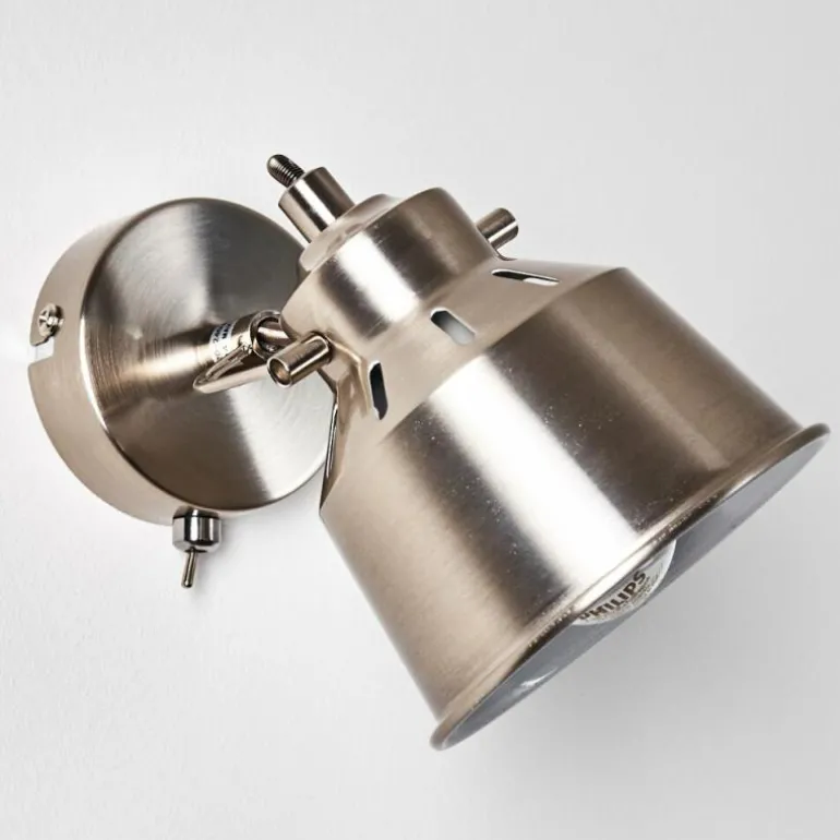 Applique murale Safari Chrome brossé, 1 lumière