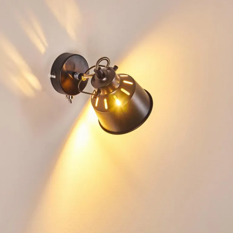 Applique murale Safari Noir, 1 lumière