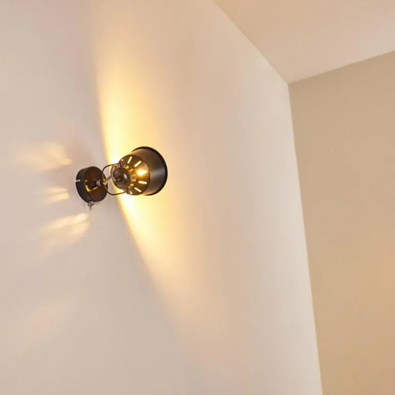 Applique murale Safari Noir, 1 lumière