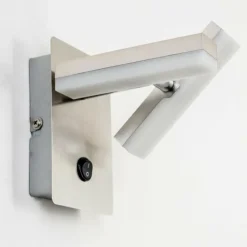 Applique murale Sakami LED Nickel mat, 2 lumières