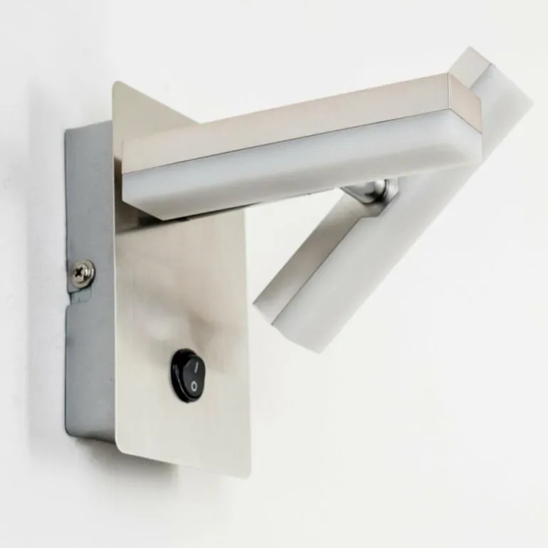 Applique murale Sakami LED Nickel mat, 2 lumières