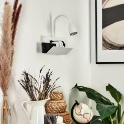 Applique murale Sarnen Blanc, 1 lumière