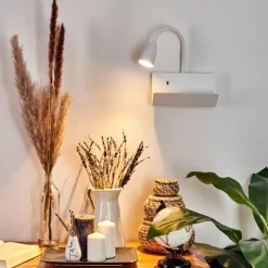 Applique murale Sarnen Blanc, 1 lumière