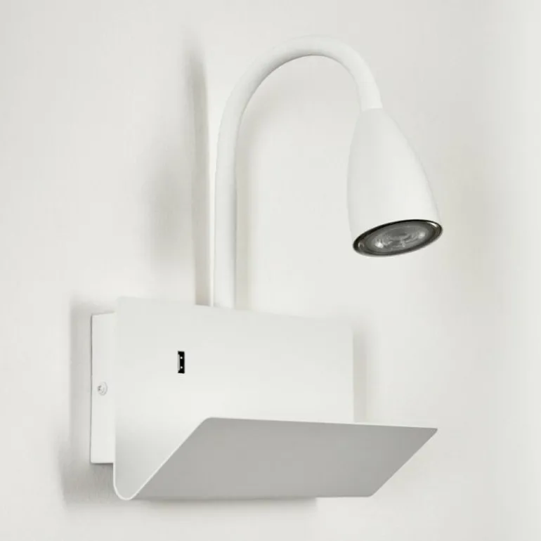 Applique murale Sarnen Blanc, 1 lumière