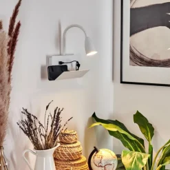 Applique murale Sarnen Blanc, 1 lumière