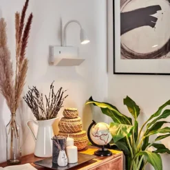 Applique murale Sarnen Blanc, 1 lumière