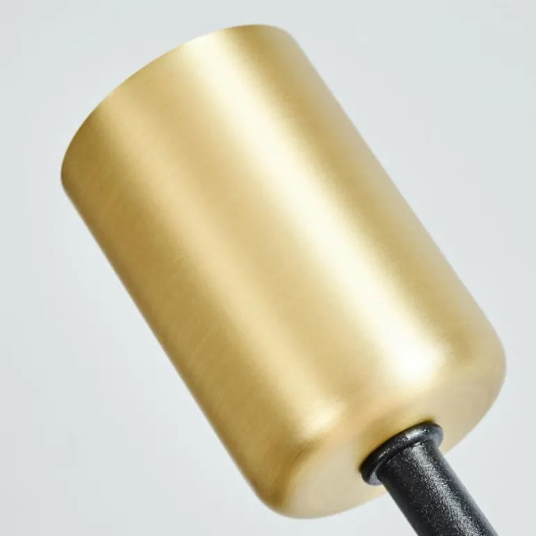 Applique murale Sattons Laiton, Noir, 2 lumières