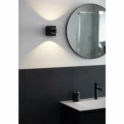 Applique murale SCHÖNER WOHNEN-Kollektion Lense LED Noir, 1 lumière