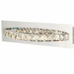 Applique murale Searchlight CLOVER LED Chrome, Argenté, Transparent, 1 lumière