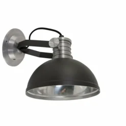 Applique murale Steinhauer Brooklyn Noir, Argenté, 1 lumière