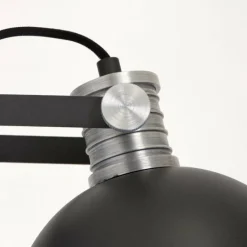 Applique murale Steinhauer Brooklyn Noir, Argenté, 1 lumière