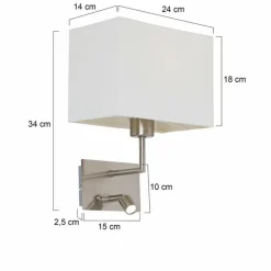 Applique murale Steinhauer Mexlite LED Beige, 1 lumière