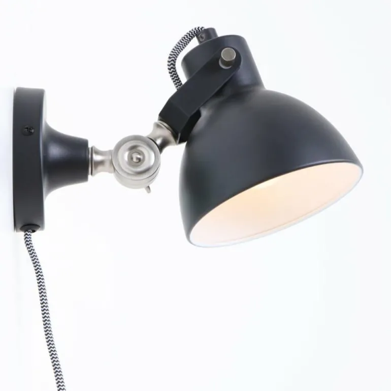 Applique murale Steinhauer Mexlite Noir, 1 lumière