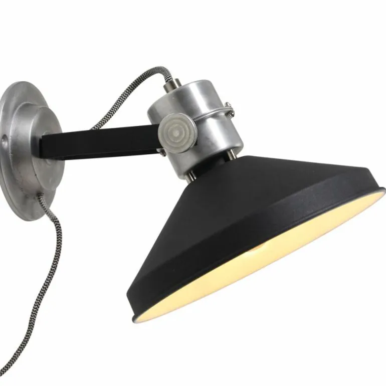 Applique murale Steinhauer Zappa Noir, 1 lumière