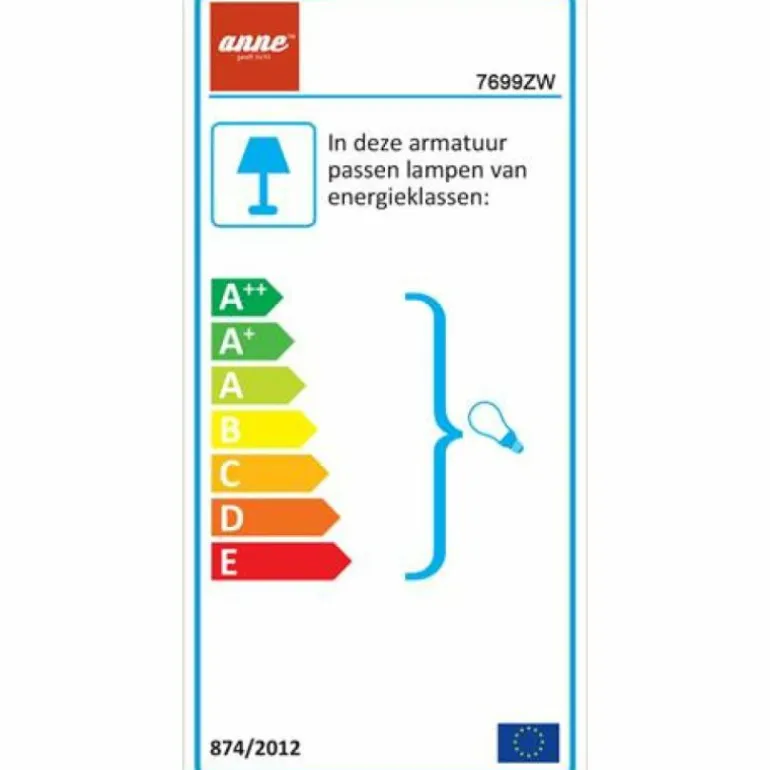 Applique murale Steinhauer Zappa Noir, 1 lumière