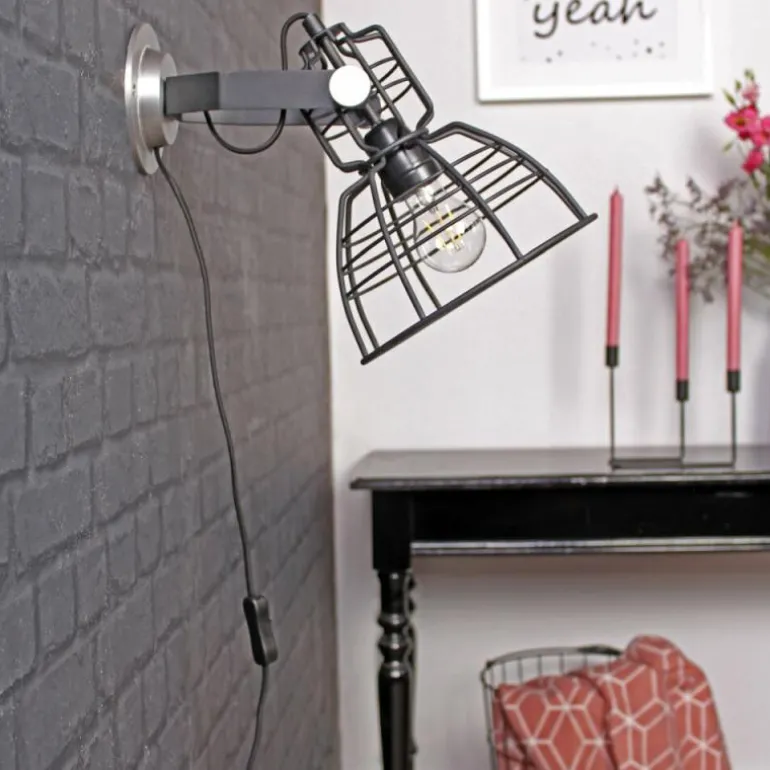 Applique murale Steinhauer Mark III mini Noir, 1 lumière