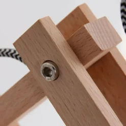 Applique murale Steinhauer Woody Bois clair, Blanc, 1 lumière