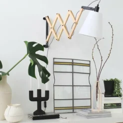 Applique murale Steinhauer Mexlite Liv Beige, Bois clair, Noir, 1 lumière