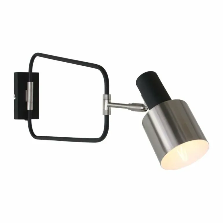 Applique murale Steinhauer Fjorgard Noir, 1 lumière