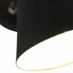 Applique murale Steinhauer Anne Fastlåst Noir, 2 lumières