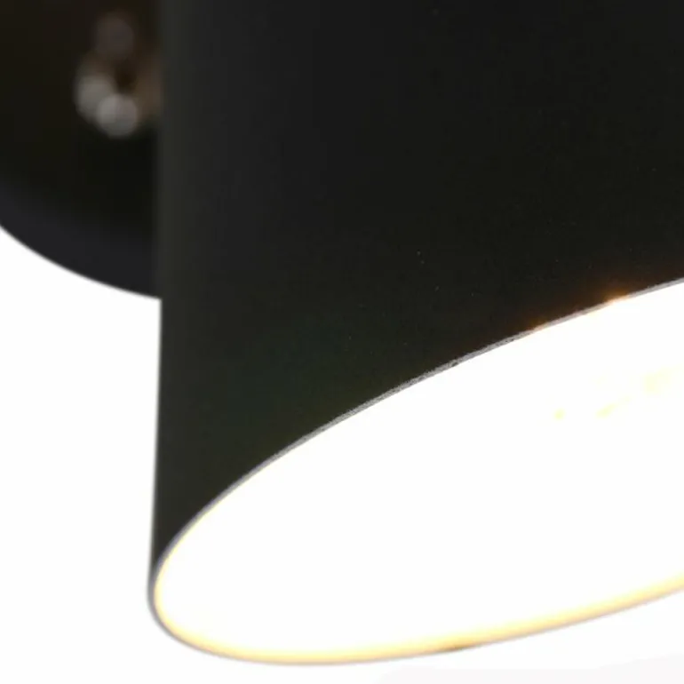 Applique murale Steinhauer Anne Fastlåst Noir, 2 lumières