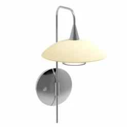 Applique murale Steinhauer Tallerken LED Acier inoxydable, Blanc, 1 lumière