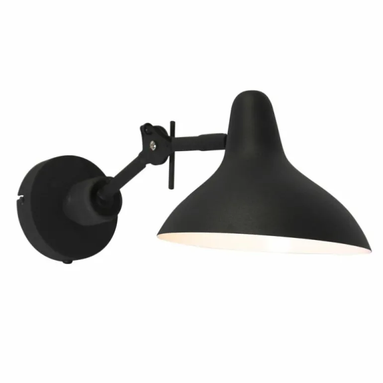 Applique murale Steinhauer Kasket Noir, Blanc, 1 lumière
