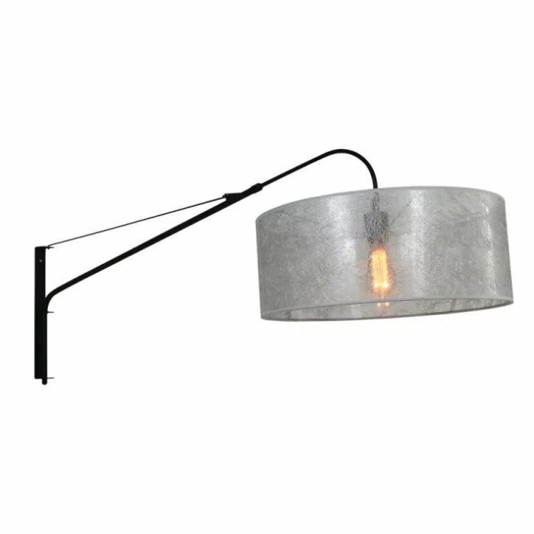 Applique murale Steinhauer Gramineus Noir, Argenté, 1 lumière